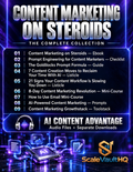 Content Marketing on Steroids – The Complete Collection cover showing all 9 included resources and AI Content Advantage audio series